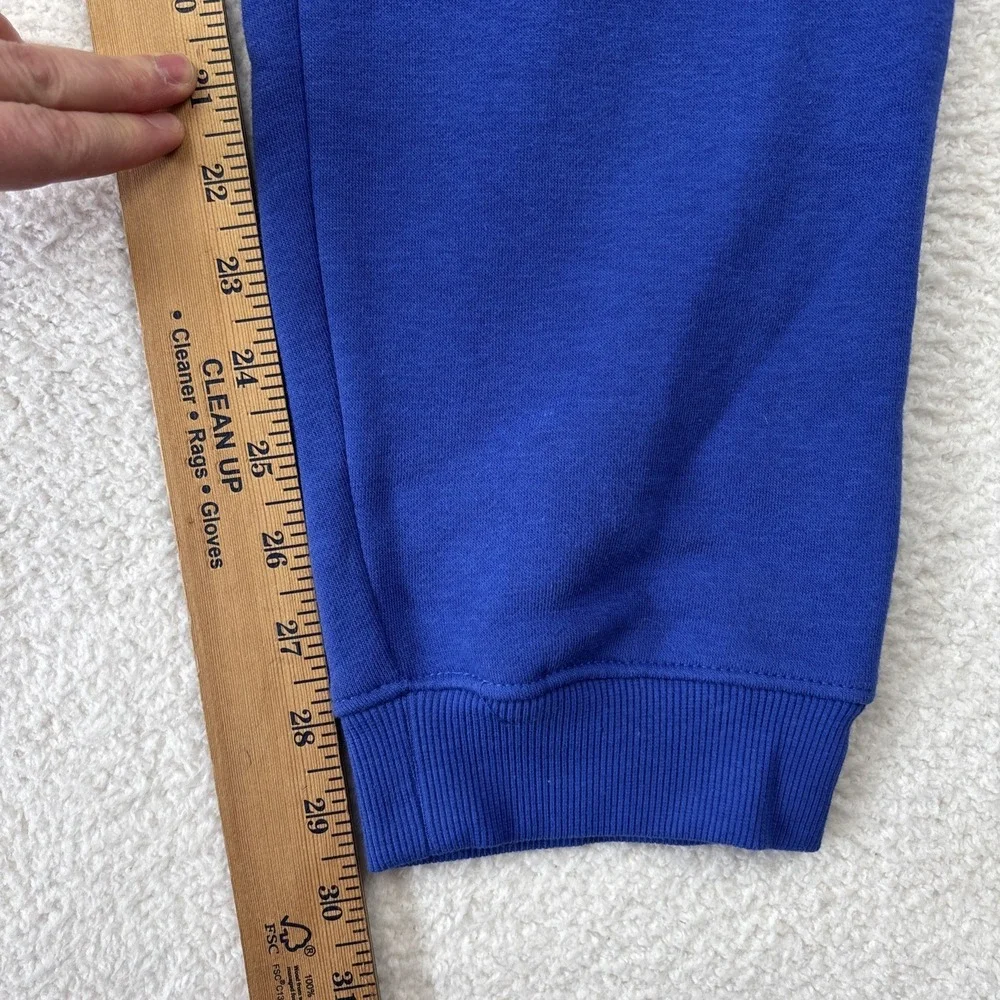 NEW REEBOK Mens Fleece Joggers Sweatpants XL Blue Athletic Pants Tapered Stretch - Picture 9 of 13